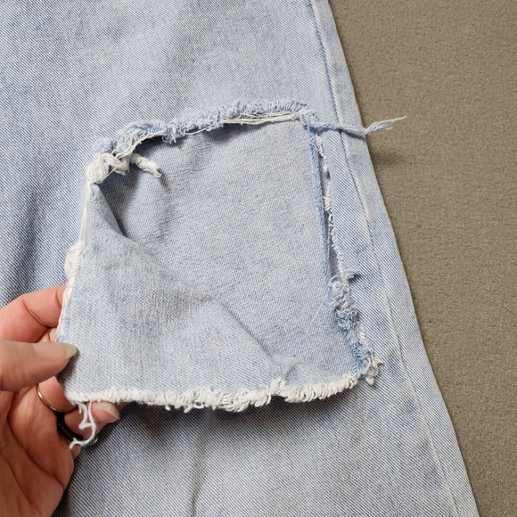 Frank & Oak Jeans Wide Leg Distressed - Picture 3 of 16